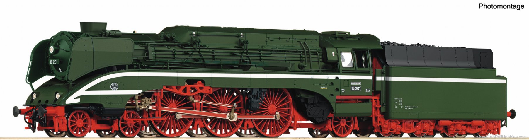 Roco 7100006 HO High-speed steam locomotive 18 201,