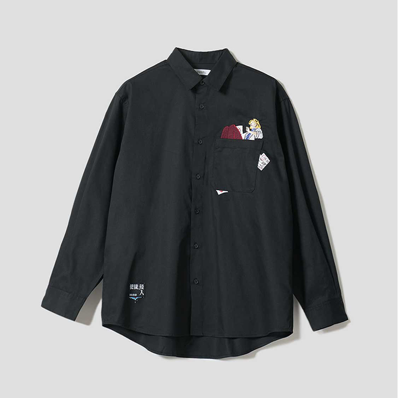 新世紀エヴァンゲリオン×graniph 】ルーズシャツ/「使徒、侵入」(M