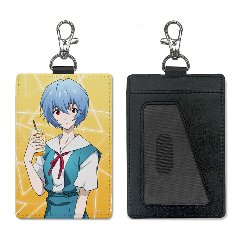 エヴァンゲリオン描きおろし碇シンジパスケース（ナスカン付き）制服