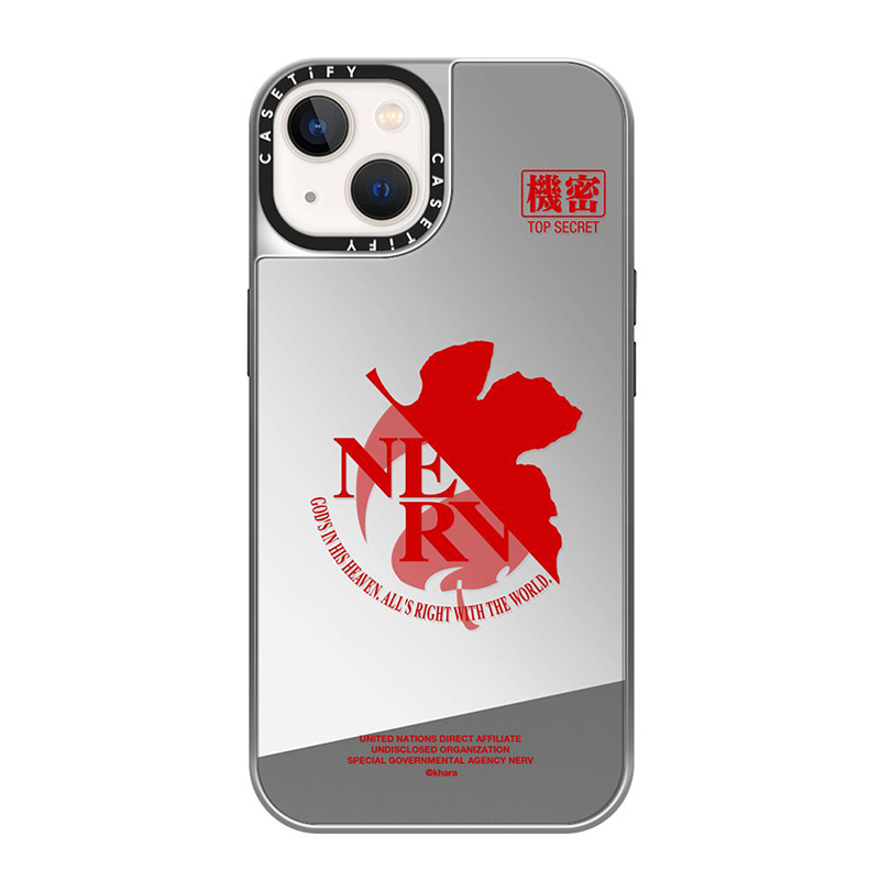 CASETiFYxEVA】NERV Logo MagSafe 対応ミラーケース（赤）/iPhone 13