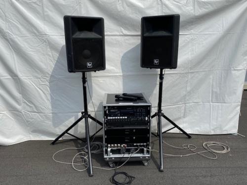 イベントサポート / 簡易音響セット (スピーカー×2)