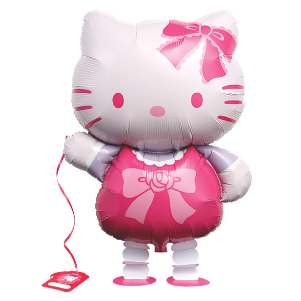 散歩ペット風船 ハローキティ｜風船・ヘリウム－遊ぶ風船【子供用.com