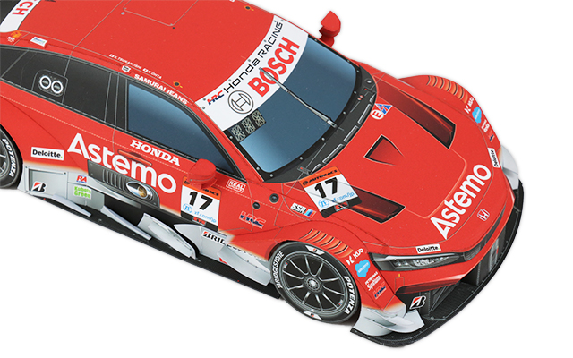 2024 Astemo CIVIC TYPE R-GT #17 | ペーパークラフト | ナカジマ