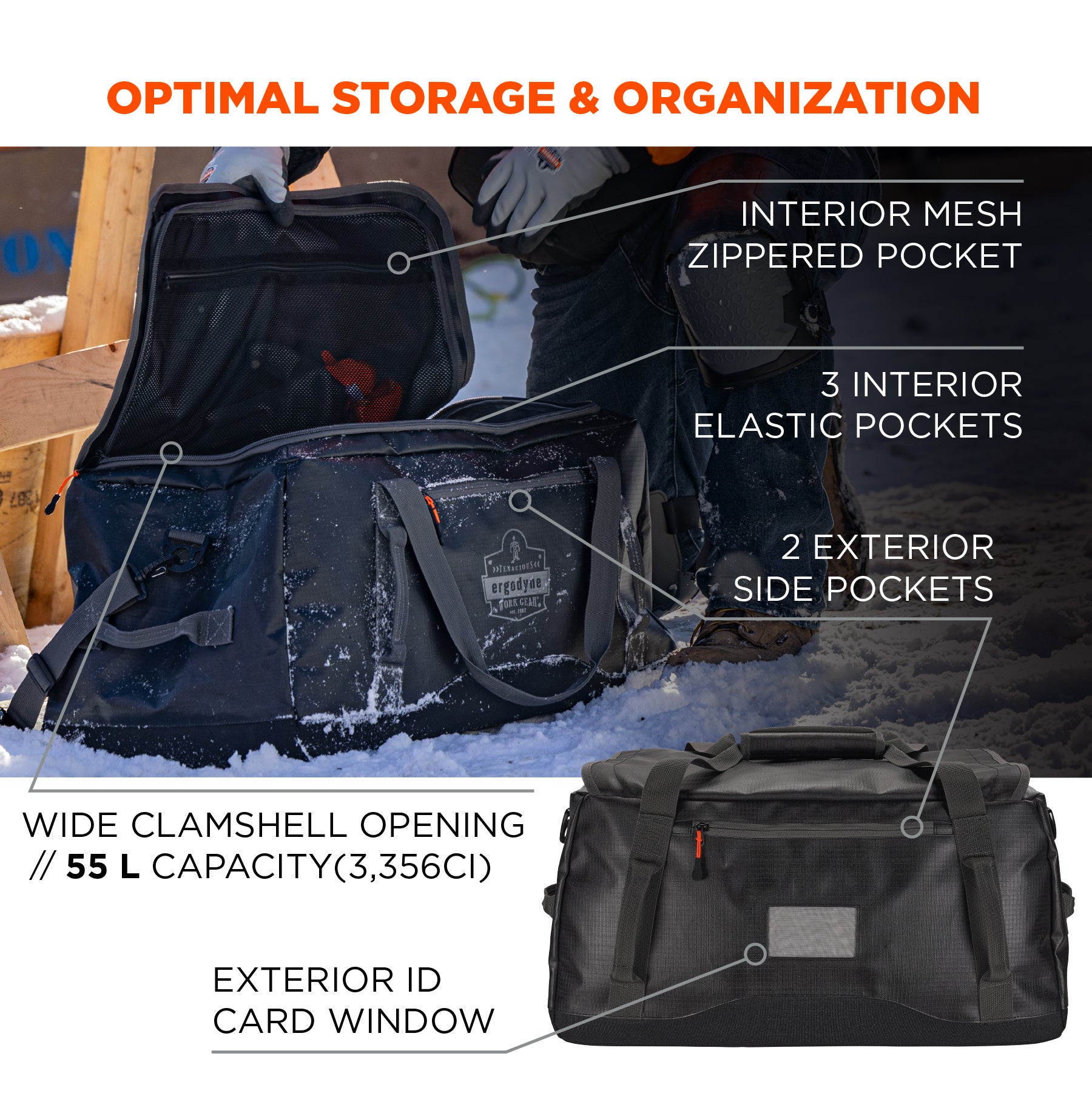 Water-Resistant Duffel Bag | Ergodyne