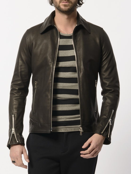 世界最高峰タンナーにてなめしたラムレザーを使用したジャケット！15AW