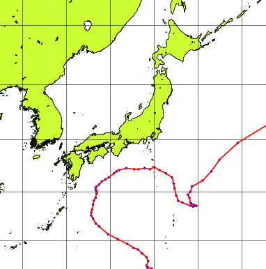 台風経路図