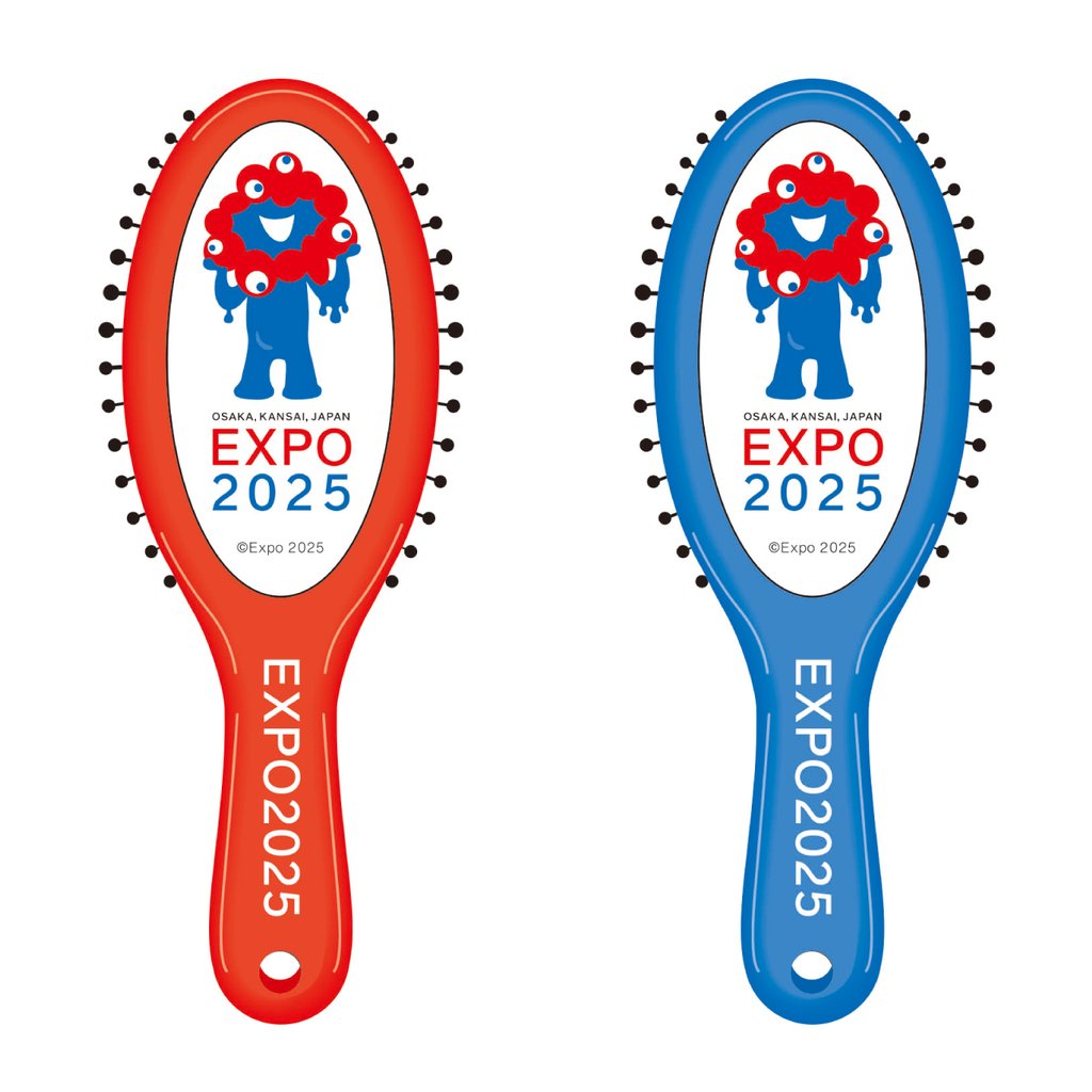 大阪・関西万博公式！ミャクミャクデザインヘアブラシ4種新発売 | 気に