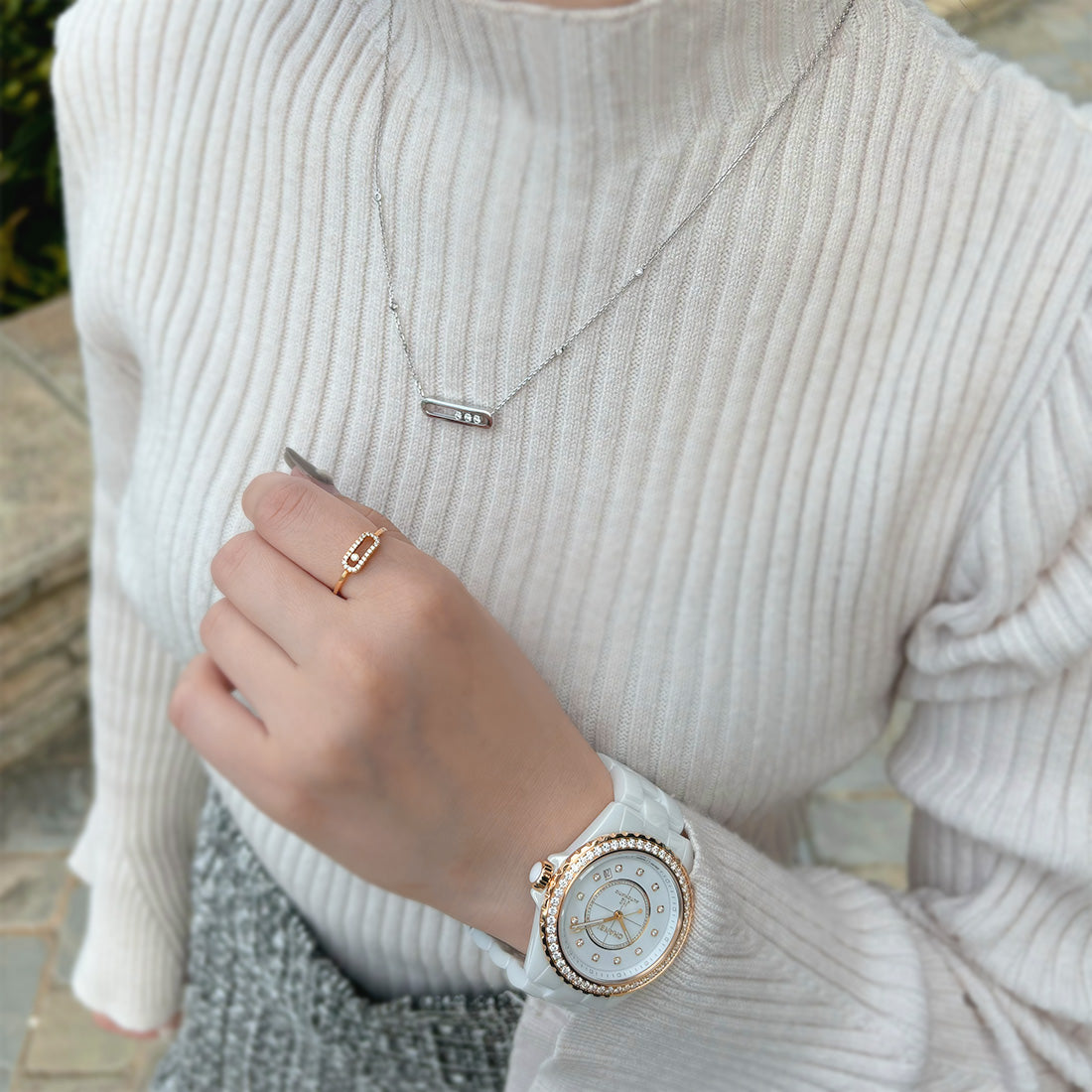 ベビー ムーヴ ダイヤモンド ネックレス(04323-WG)｜正規販売店の