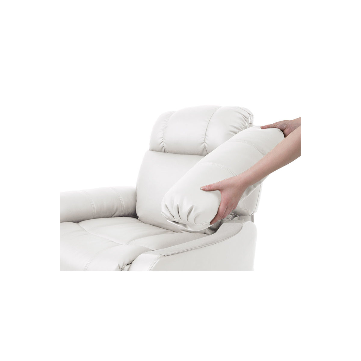 電動ラウンジチェア SHIFFON Jr （シフォンジュニア）（ホワイト）の