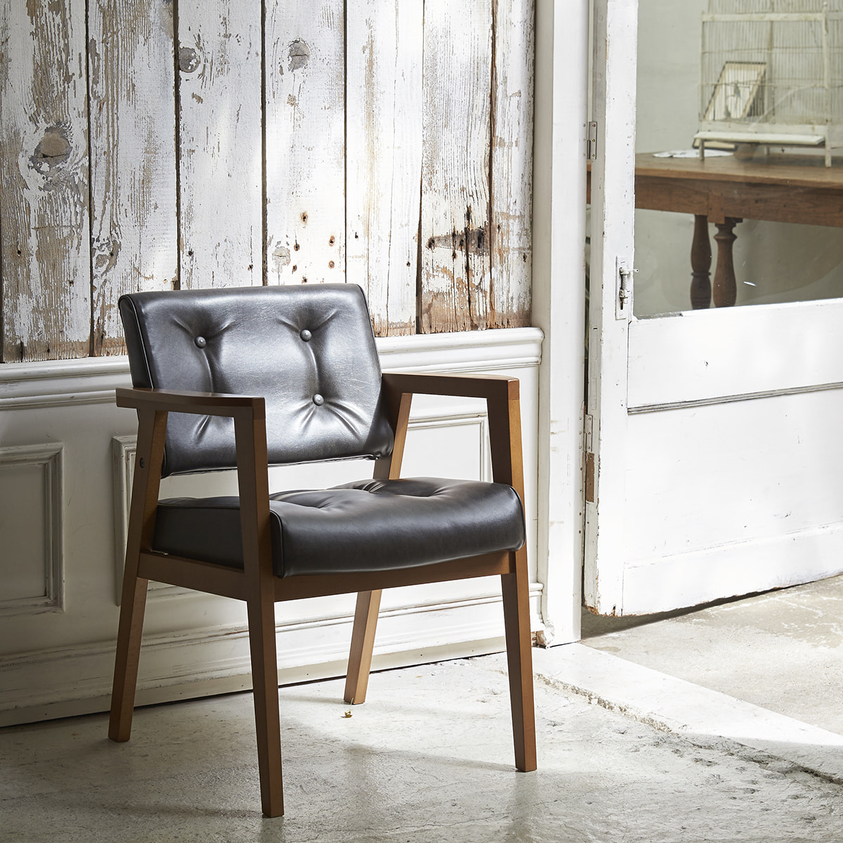 GRAIN天然木製スタイリングチェア【日本製】（選べる4色＋フレーム4色