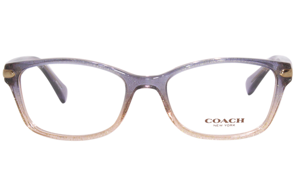 Coach HC6065 5554 Eyeglasses Women's Violet Peach Gradient Full