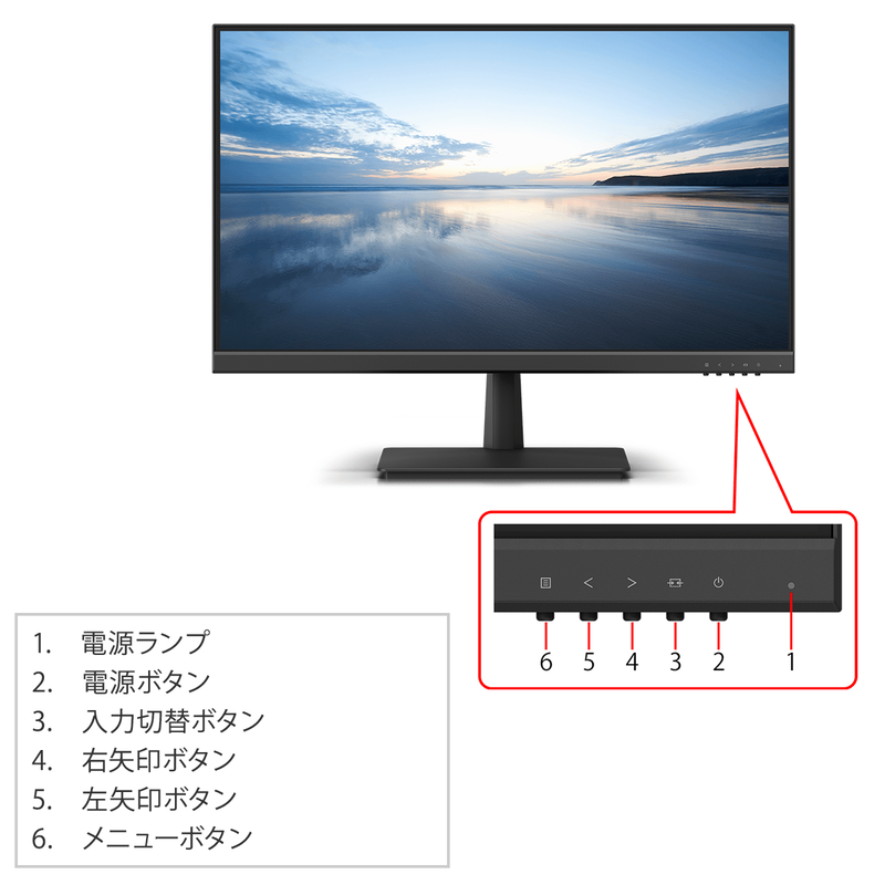 富士通 WEB MART | 23.8型ワイド液晶ディスプレイ WMD24021BT