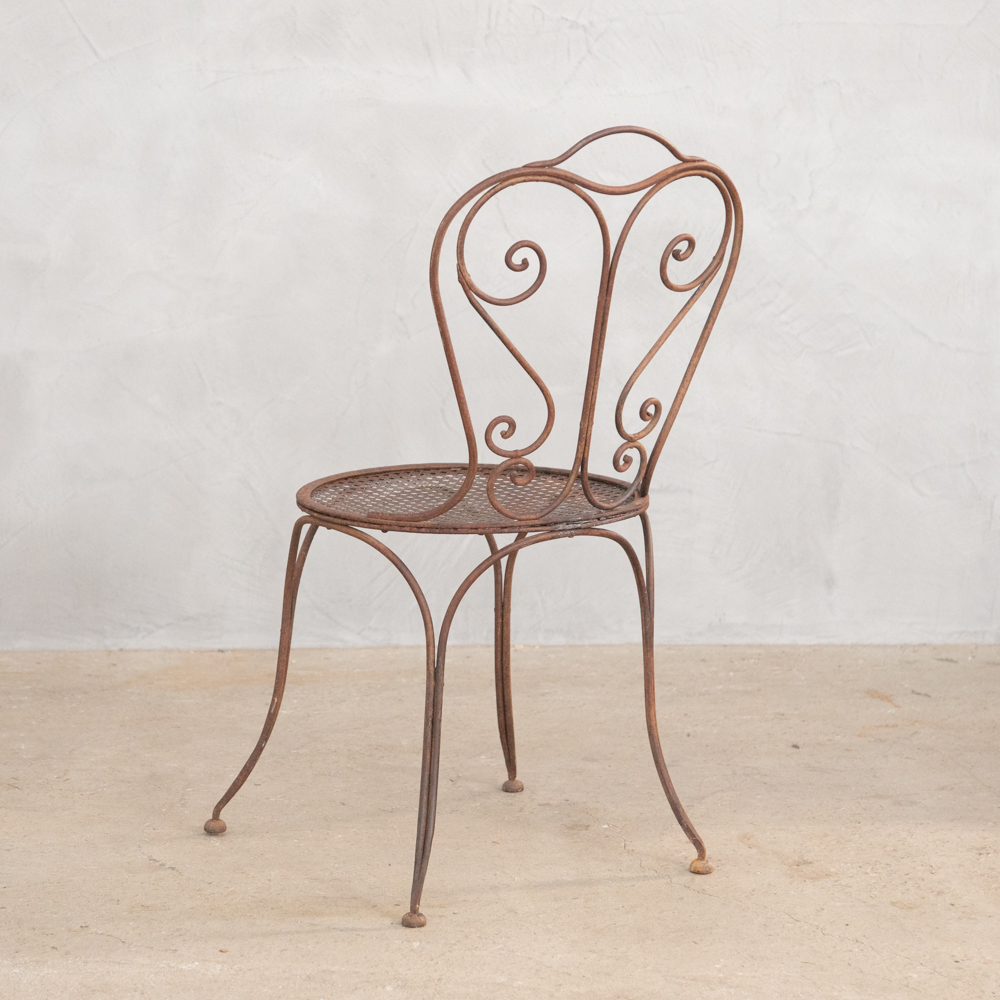 フランス アンティーク メタルチェア – フランス、ヨーロッパの