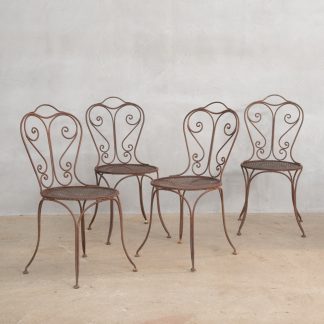 フランス アンティーク メタルチェア – フランス、ヨーロッパの