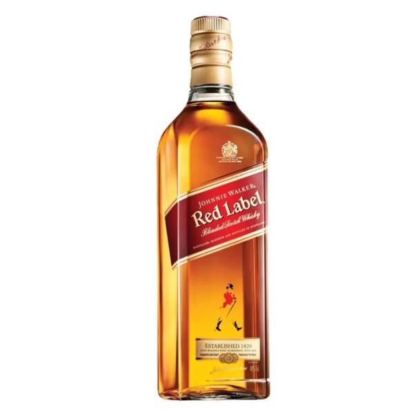 Whisky Johnnie Walker Red Label 1000ml na Fox Importadora