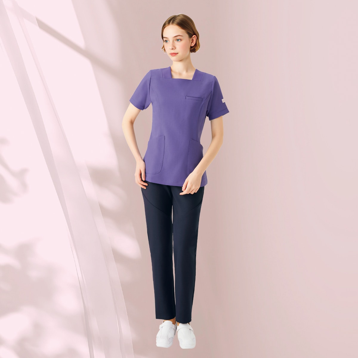 HI302 レディスパンツ（ワコールHIコレクション）｜医療用白衣・介護