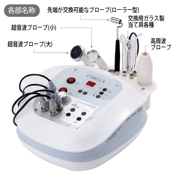 超音波・ハイフルクエンシー・イオン導入 美顔器NFの通販情報 - エステ