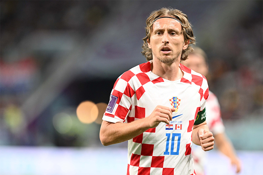 W杯｜この試合この1枚】クロアチア10番モドリッチ、ピッチ中央に君臨