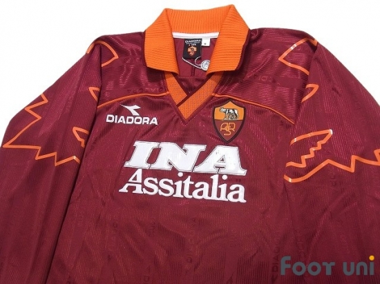 AS Roma 1999-2000 Home Long Sleeve Shirt #8 Hidetoshi Nakata