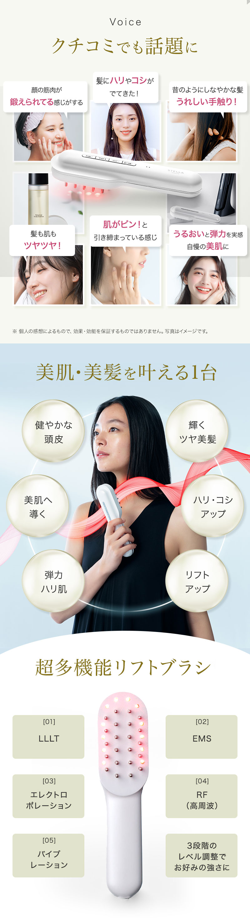 正規販売店】ステラボーテ レーザー & EMSリフトブラシ 美顔器 電気