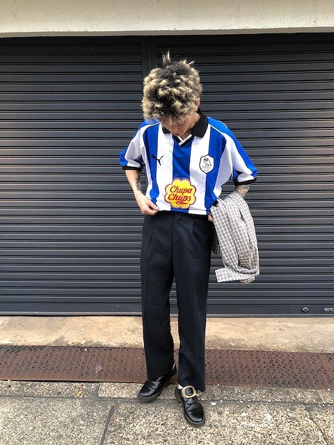 黒内です。☆00/01 SWFCゲームシャツ☆Sir jac☆ストライプ柄