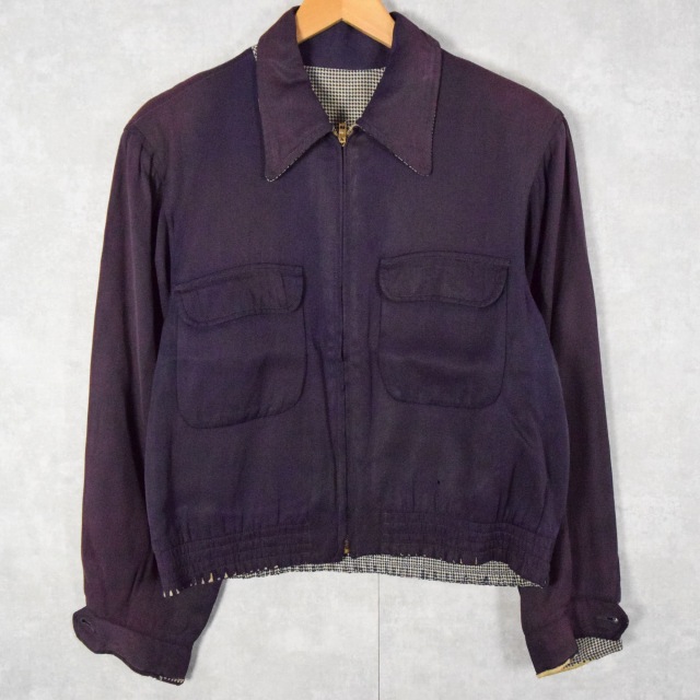 よしなりの It's Now or Never 48 ☆50〜60's WINDBREAKER ナス紺×千鳥