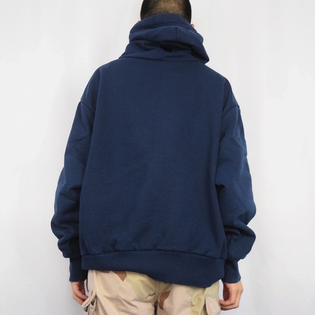 90年代 90s キャンバー アメリカ製 ネイビー 紺 スウェットパーカー