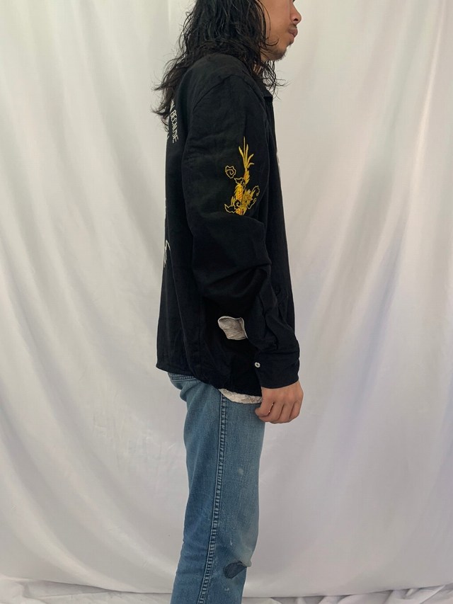 60年代 60s ベトナム スーベニアジャケット ブラック 黒 │ヴィテージ