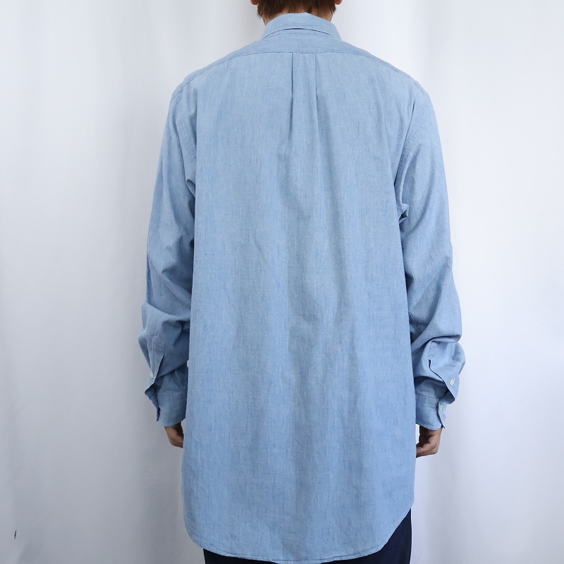 90s 90年代 ポロラルフローレン POLO 長袖 シャンブレーシャツ