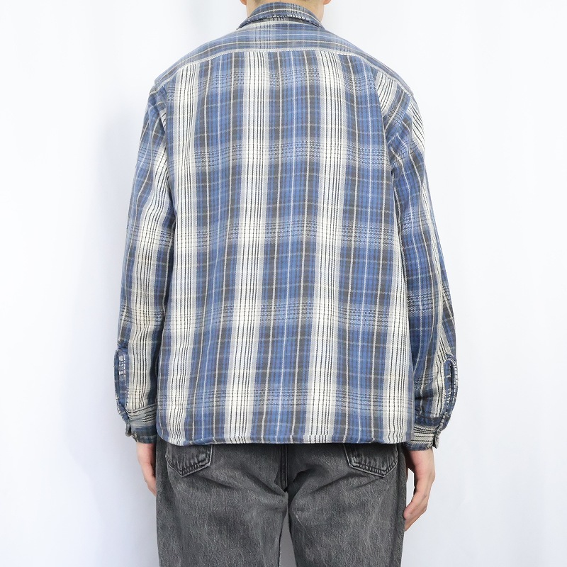 90s 90年代 ファイブブラザーズ アメリカ製 ワーク チェックシャツ