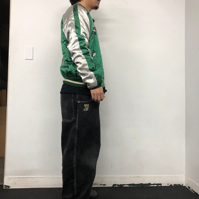 50年代 日本 ジャパン リバーシブル ブルゾン 刺繍 スカジャン 鷹