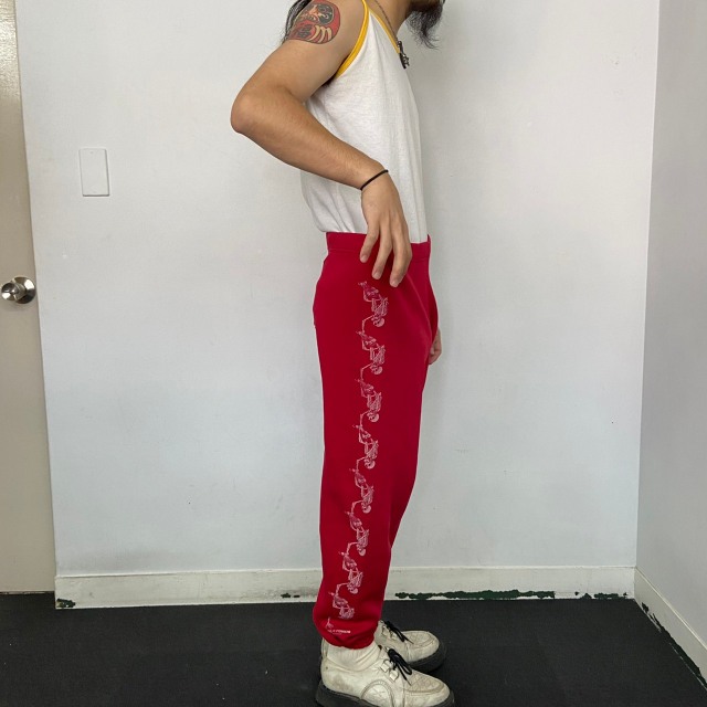 80年代 DISCUS パウエル アメリカ製 スケート ガイコツ 赤