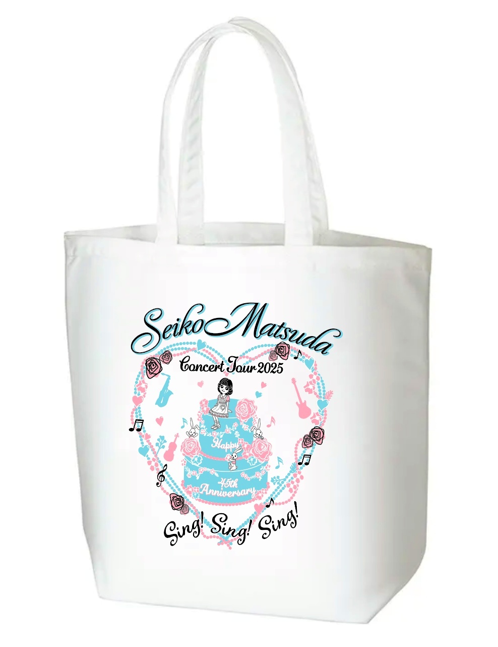 2025 ツアートートバッグ WHITE｜松田聖子｜felicia club by SEIKO