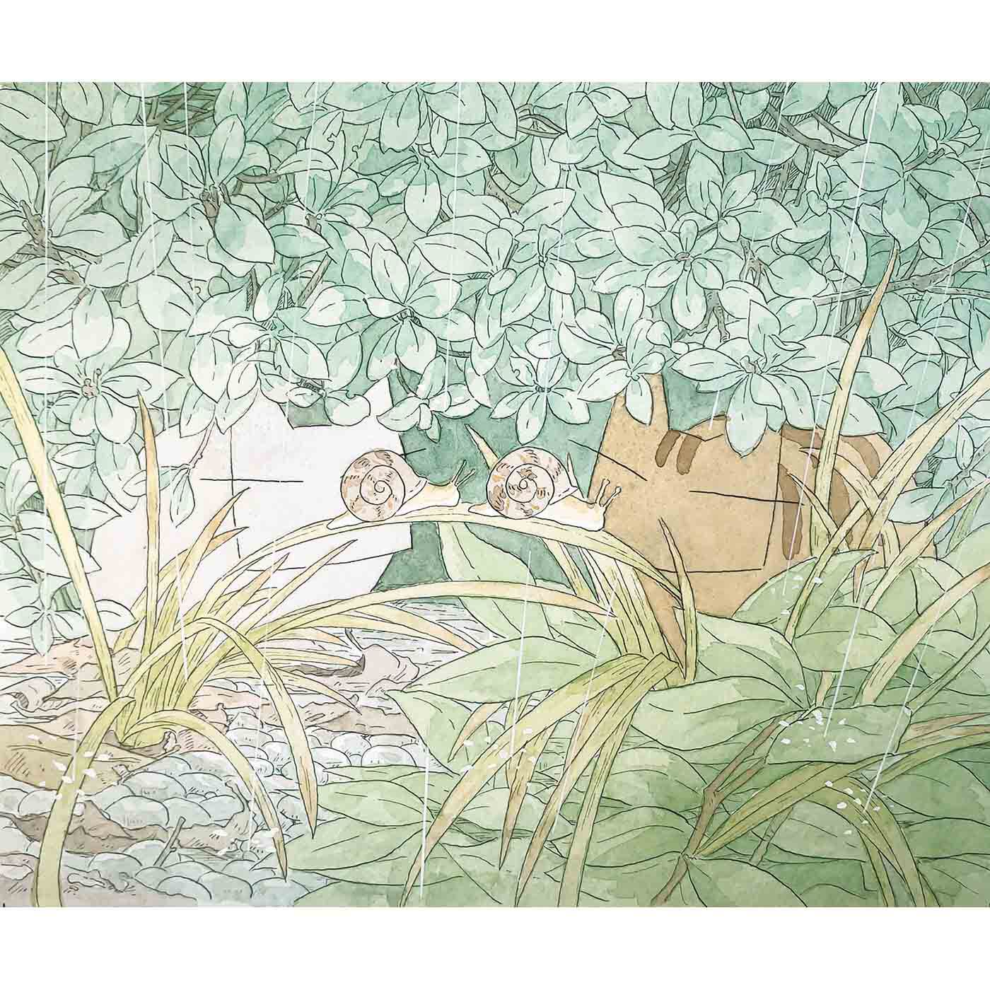 日本画家 久保 智昭さんとつくった 里山の季節をめぐるクリアファイル