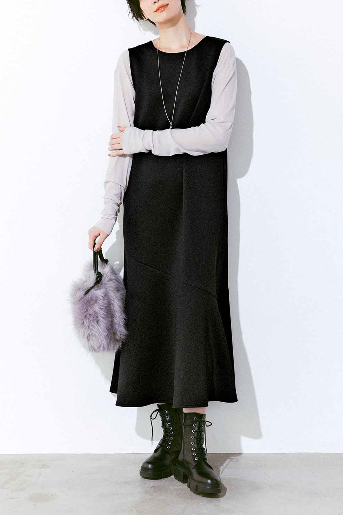 IEDIT[イディット] 前後ろ着られる ダンボールカットソーの