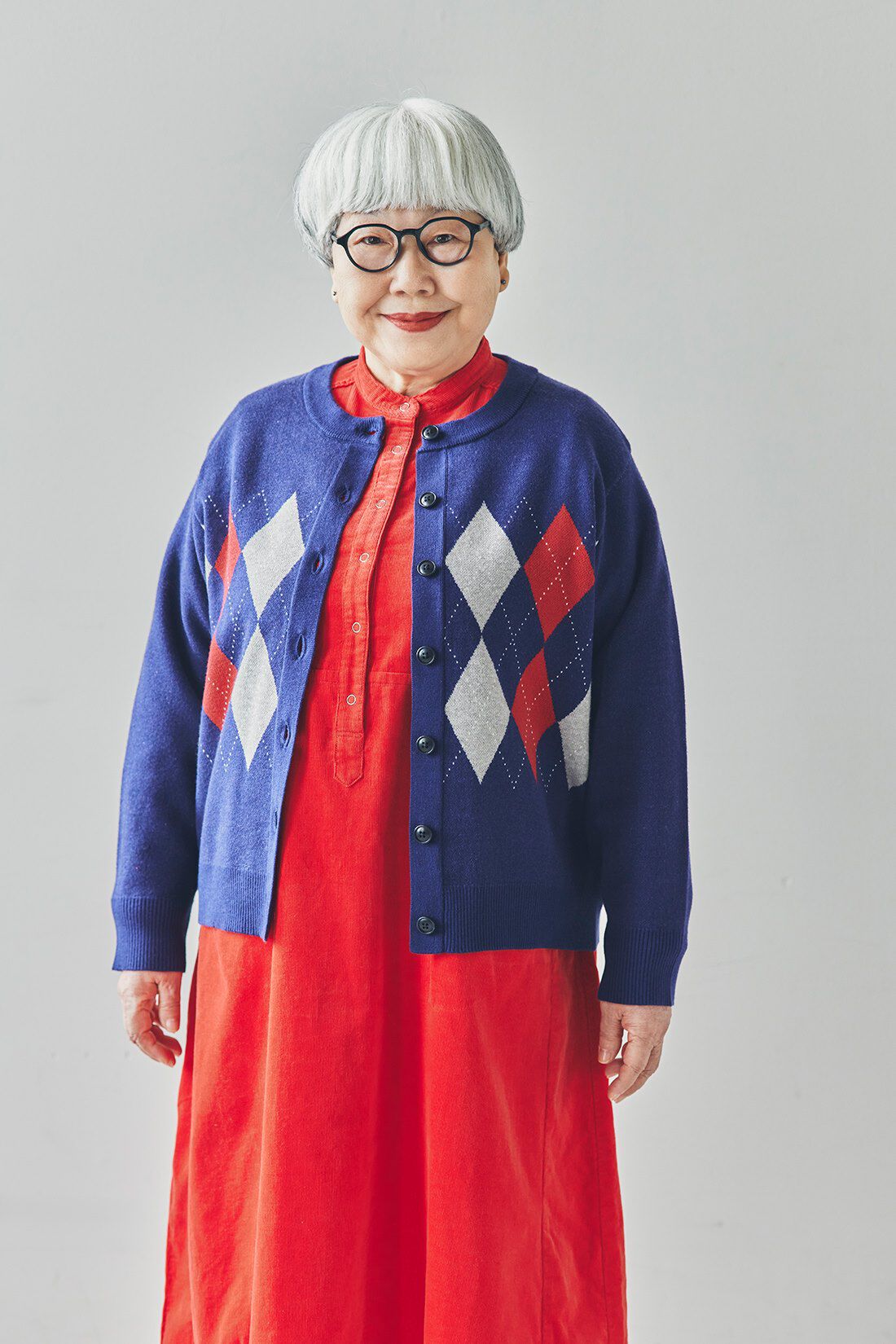 サニークラウズ feat. bonpon ponさんのアーガイルカーディガン