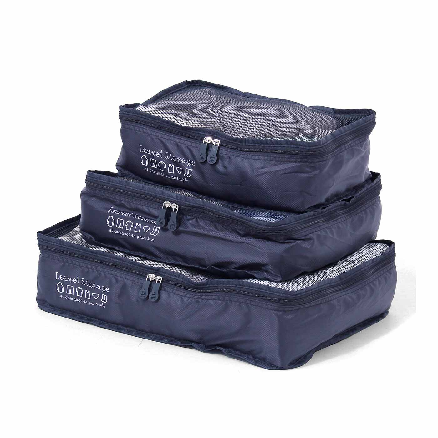 旅の基本は荷物の整理 トラベルポーチ3点セット｜FELISSIMO PARTNERS