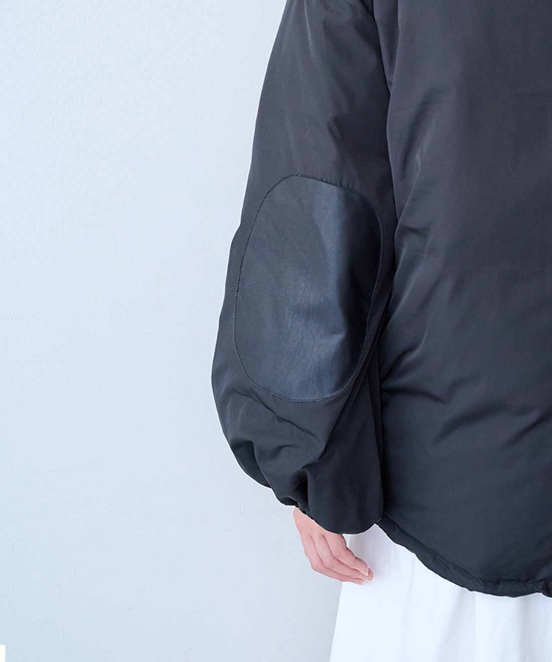 MEDE19F 異素材遣いのショートダウンジャケット〈ブラック〉｜MEDE19F