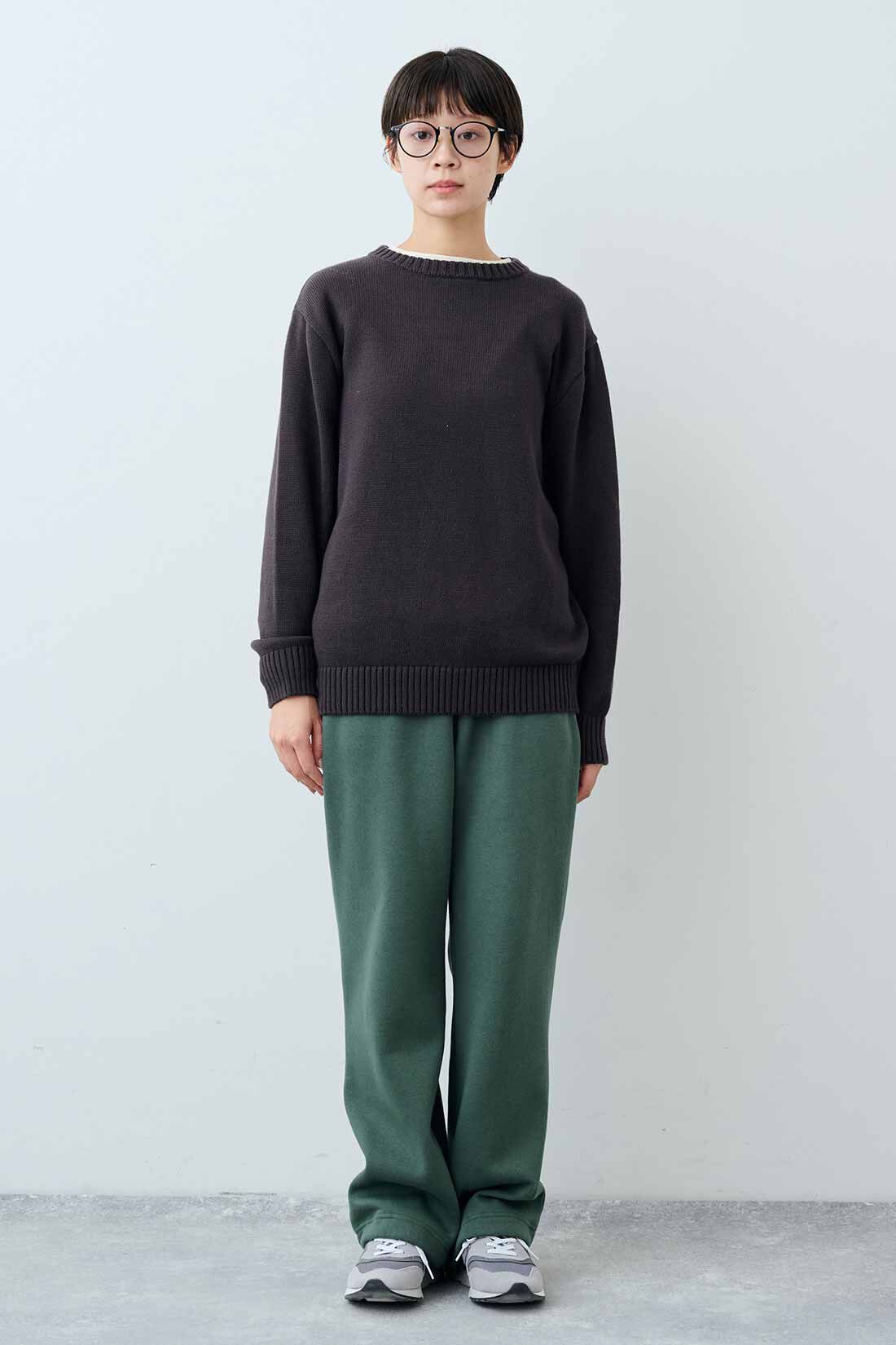 THREE FIFTY STANDARD ふんわり無撚糸（むねんし）のコットンセーター