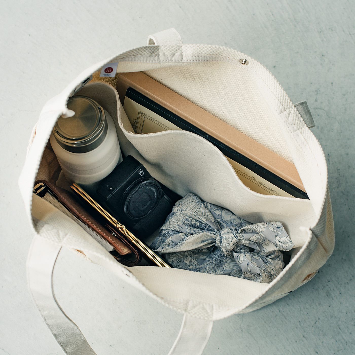 el:ment 九櫻・武道着の刺し子一重織り遣い 長く愛したいトートバッグ