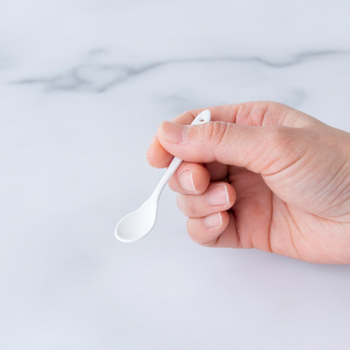 ミニカラシスプーン 薬味スプーン 琺瑯 ホーロー カトラリー Blanc