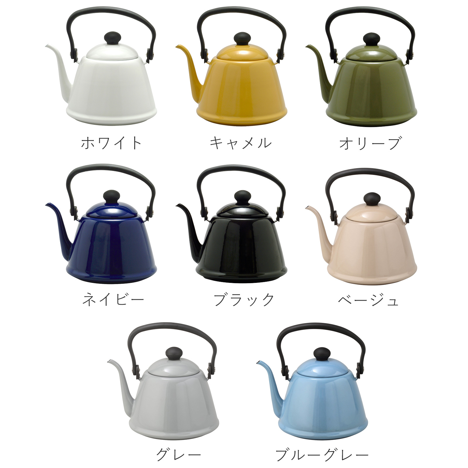 野田琺瑯 ドリップケトル II 2L IH対応 ガス火対応 DK-200ドリップ