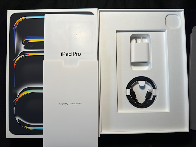 第5世代 iPad Pro M4 (2024) 256GBブラックとアクセサリー開封からの