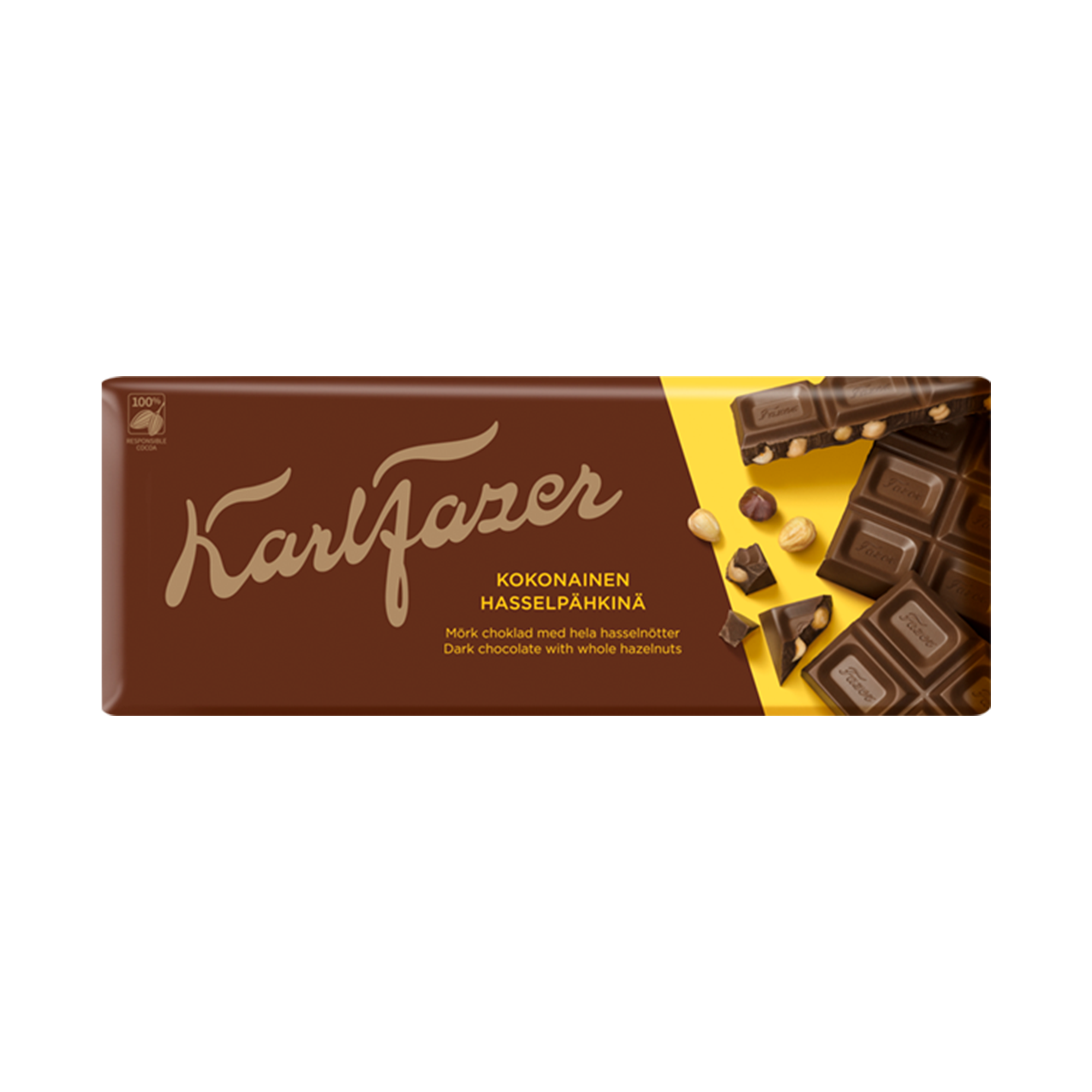 Karl Fazer Dark Whole Hazelnuts 200 g - Fazer.com