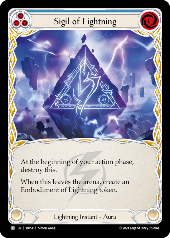 Sigil of Lightning - Rosetta - Flesh & Blood TCG - FaB Foundry