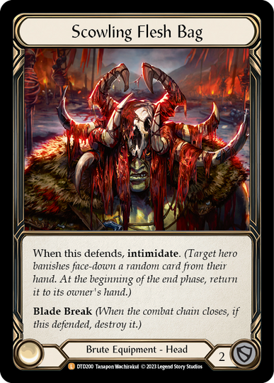 Scowling Flesh Bag - Dusk Til Dawn - Flesh & Blood TCG - FaB Foundry