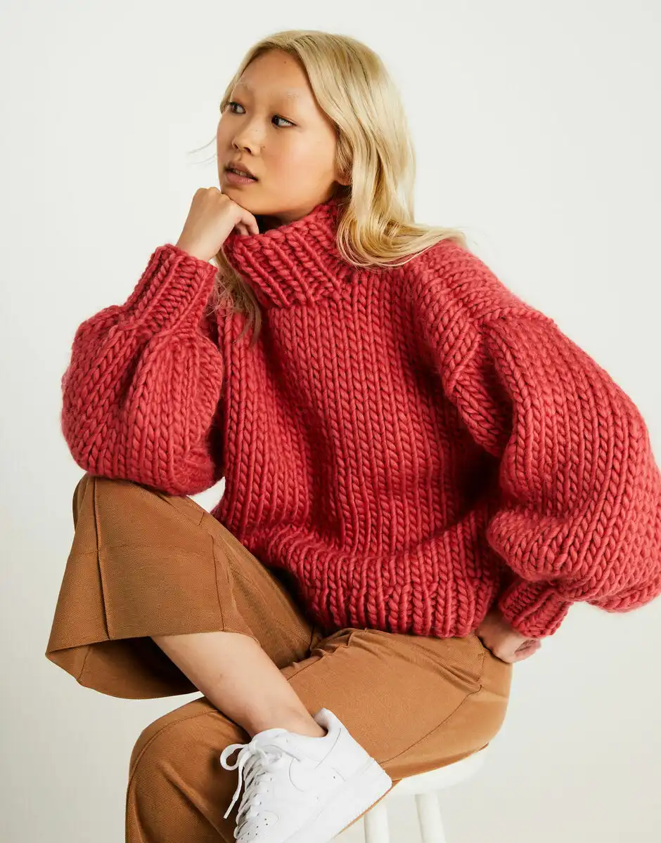 Sometimes Sweater Knit Kit in Wool and the Gang Crazy Sexy Wool at