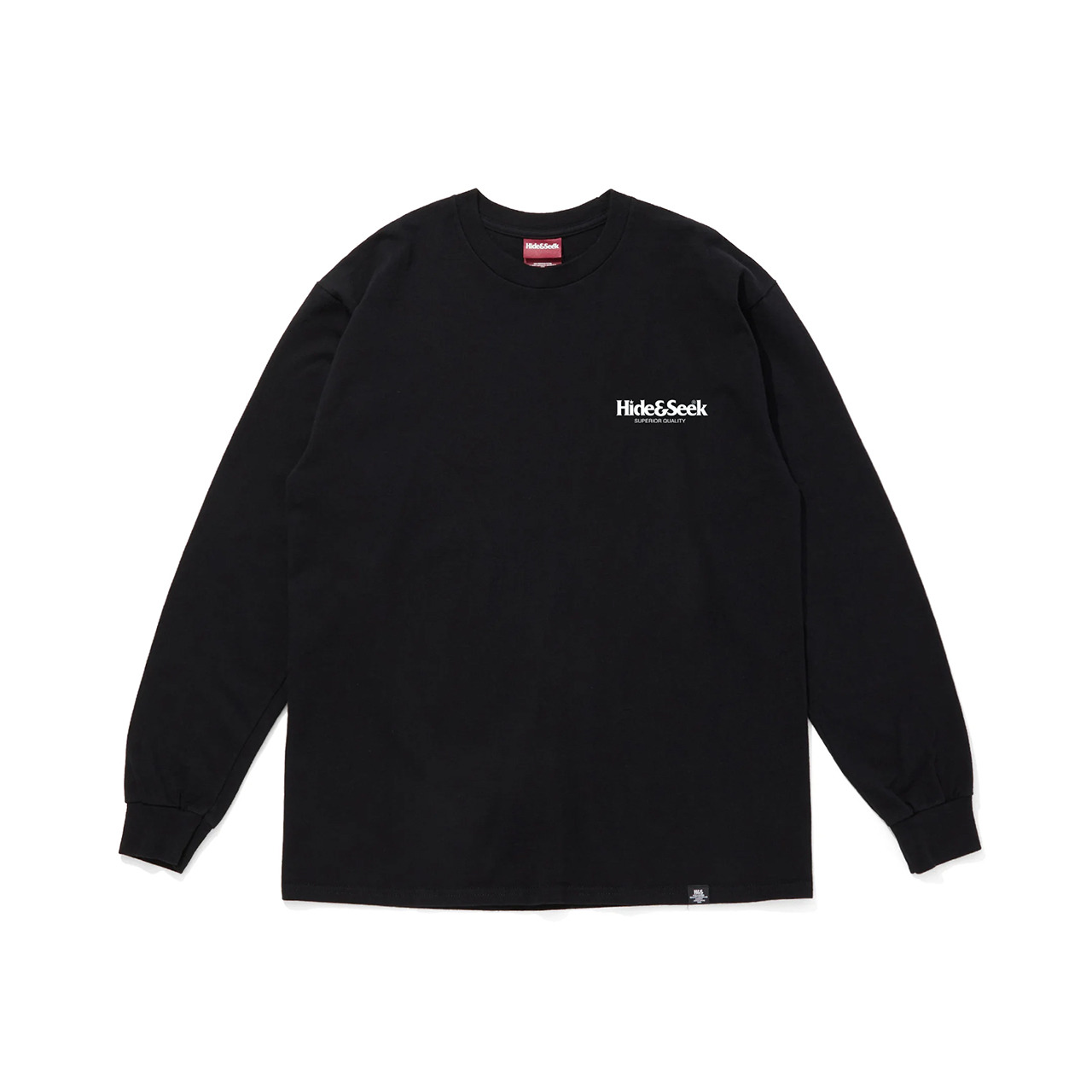 HIDEANDSEEK(ハイドアンドシーク) / LOGO L/S TEE(26SS)(BLACK)(HT