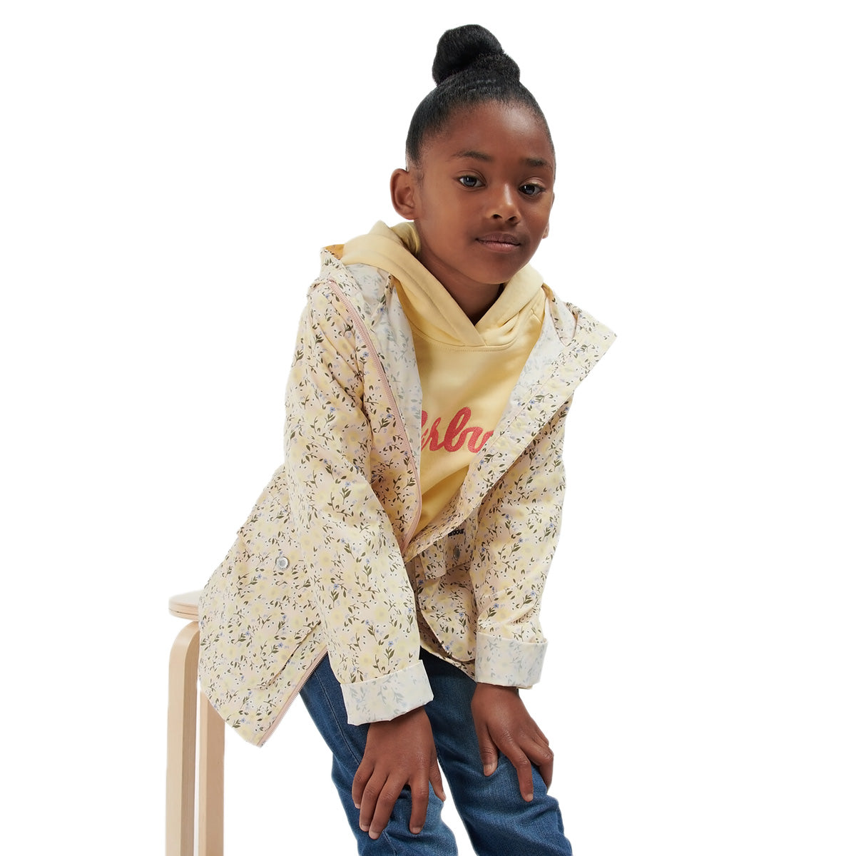 Barbour Girl's Printed Maar Showerproof Poncho | Farm House Tack