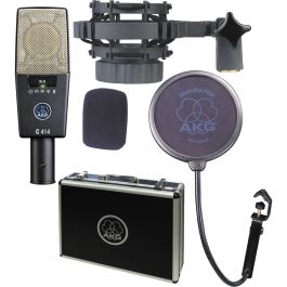AKG C414 XLS - Large Diaphragm Condenser Microphone with 9 Polar